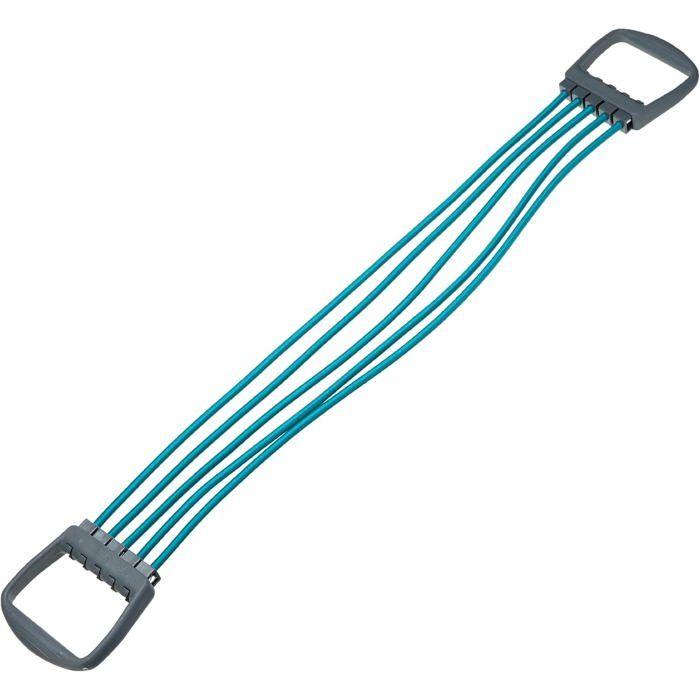 Tendeur de musculation - Elastikon Expander IV - 25–125 kg - 6 intensités - Clip de sécurité