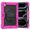 For iPad Pro 13-inch (M4) 2025, Military Grade Shockproof Protector Silicone Cover with Pencil Holder+Handle Shoulder Strap Case