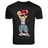 Hip Hop Style Streetwear Teddy Bear Graphic T-Shirt