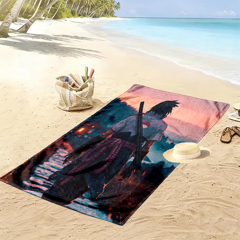 naruto Beach Towel, Lightweight Beach Towel, Tropical Style, Ideal Holiday Gift For Family