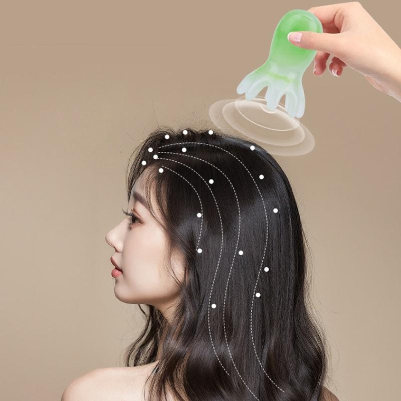 Resin Octopus Comb Head Massager Wide Tooth Meridian Scraping Scalp Brush Acupuncture SPA Gua Sha Health Deep Massage Tool
