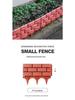 Thickened Simulated Stone Plastic Picket Fence for Balcony and Garden