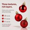 24Pcs 3cm Christmas Ornaments Plastic Christmas Ball Ornament  Home Garden Decoration