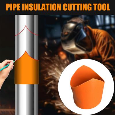 Präzise Rohrsattelschablone Schneidführung Hochgenau Einfach zu Bedienen Universelles Sanitärrohr-Sattelschablonen-Kit