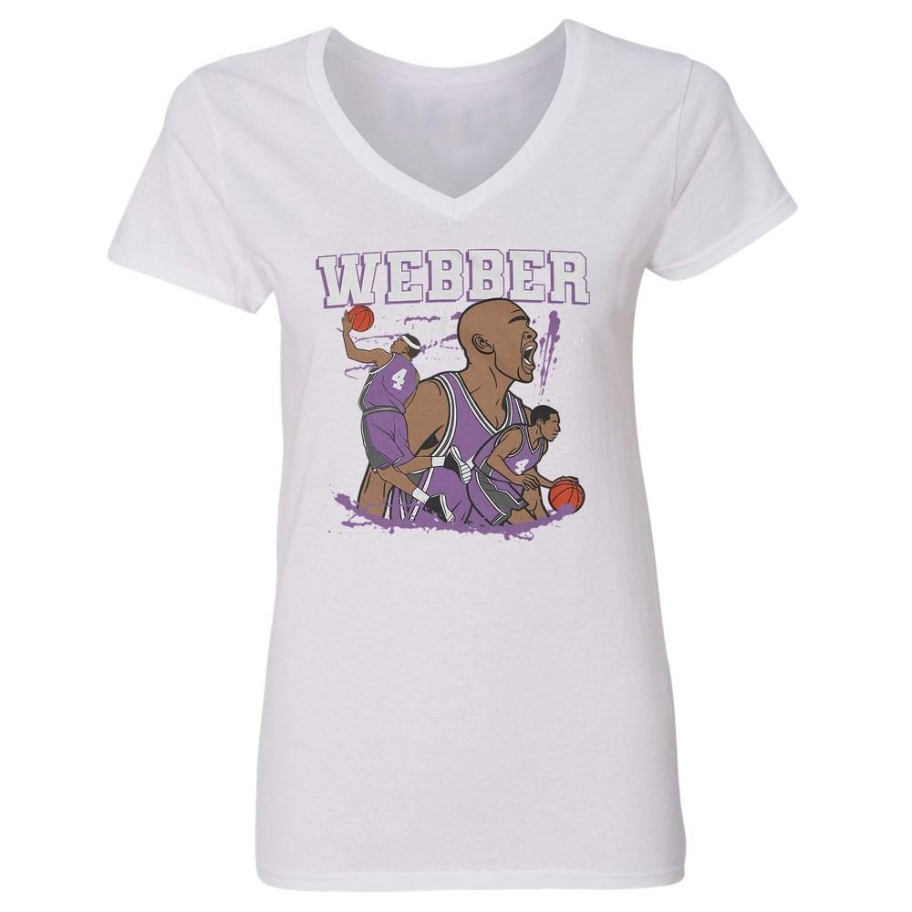 Webber Basketball Legend Tribute - Sacramento Fans Ladies  V-Neck Tshirt Unisex T-Shirt S