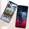 Cartoon Anime Tiere Handyhülle Für Samsung A73 A72 A71 A55 A54 A53 A52 A51 A13 A22 A16 A15 A12 A14 A26 A07 5G Schwarz