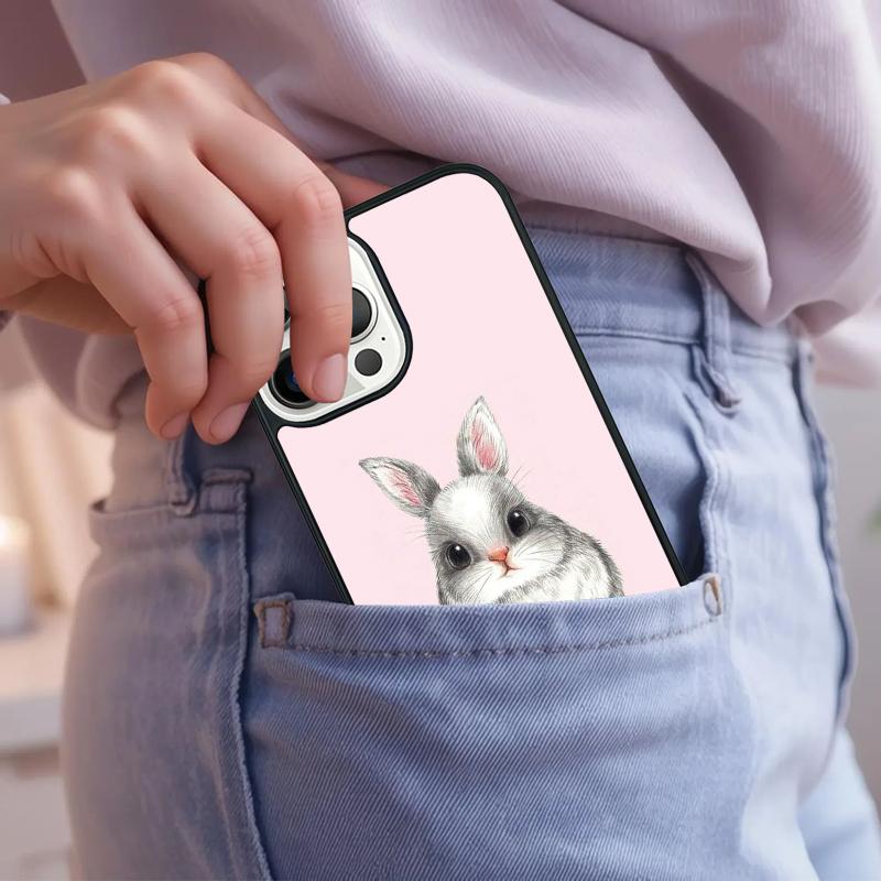 Rabbits Bunnies Phone Case For iPhone 17 Air 15 16e 14 13 Pro Max Coque 12 11 Pro Max PLUS cover