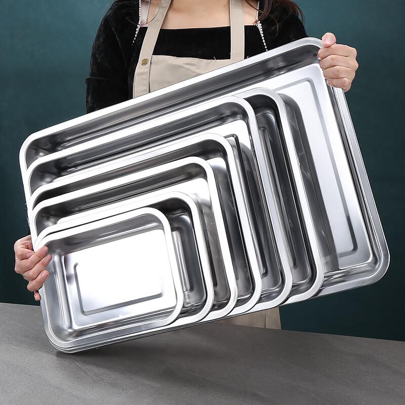 Jing Cheng Wen 201 Stainless Steel Rectangular Tray