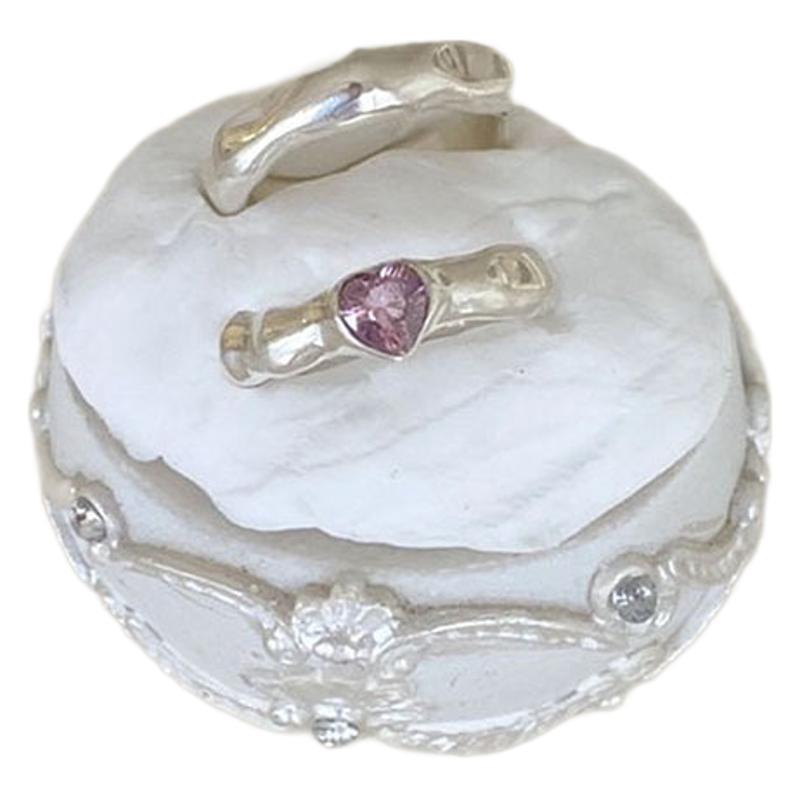 Korean-Style Irregular Pleated Open Ring: Chic, Luxurious Women's Fashion Accessory