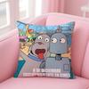 Anime R-Robot D-Dreams Cushion Cover Home & Car Multi-Scene Pillow Cover - Reversible, Soft & Durable for Daily Use