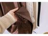 Fei Yuan Women's Satin A-line Drape Skirt, Lace-lined, Solid Color, Early Spring 2026 Fashion Arrival