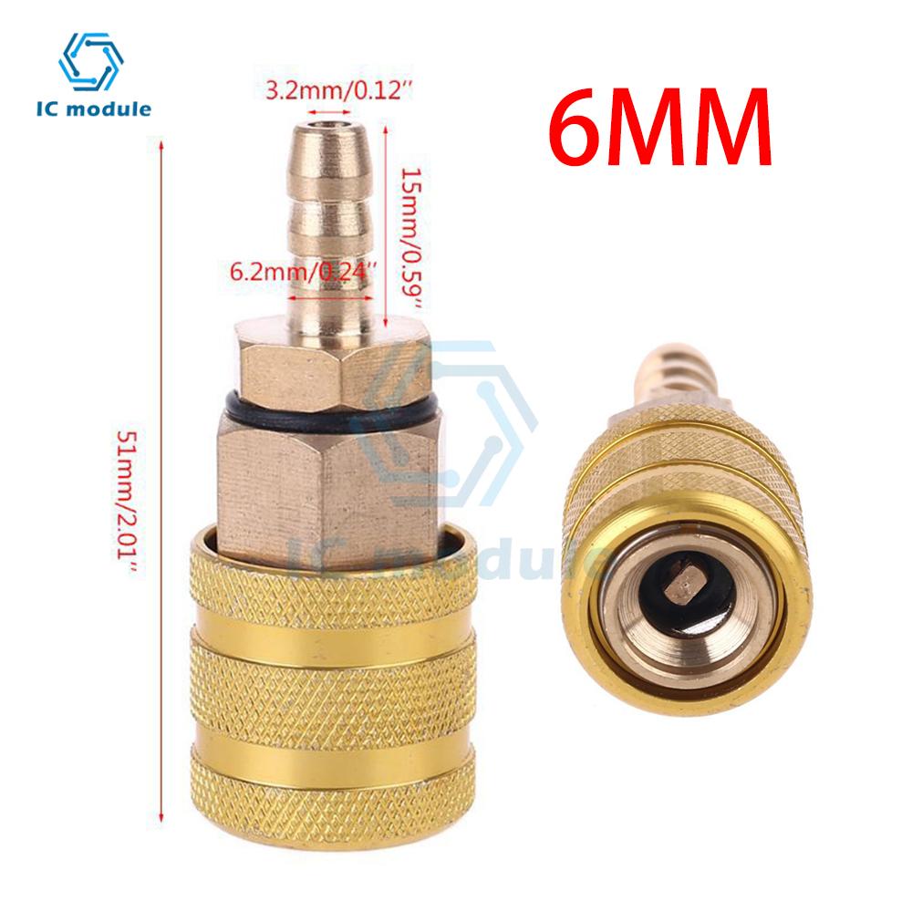 6mm/8mm Car Tire Valve Clip Pump Nozzle Clamp Solid Brass Quick Connect The Inflation Connector Air Chuck Inflator Pump Adapter