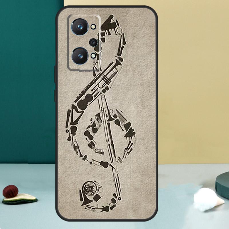 

Music Note For Realme GT 7 Pro GT 5 6 6T C67 C61 C55 C53 C51 C21Y C25S C75 10 11 12 13 14 Pro Plus Case For Realme GT5