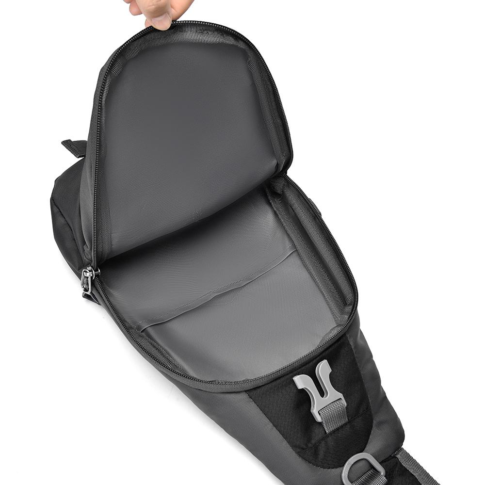 Casual Chest Bag With Adjustable Shoulder Strap, Lightweight Crossbody Backpack For Hiking And Traveling, Everyday Carry Bag