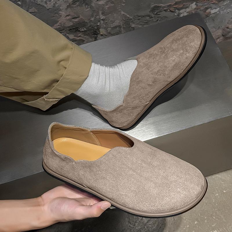 Fashion Retro Round Toe Casual Flats for Women High-quality Faux Suede Designer Shoes Comfortable Soft Soled Loafers Zapatos De Mujer