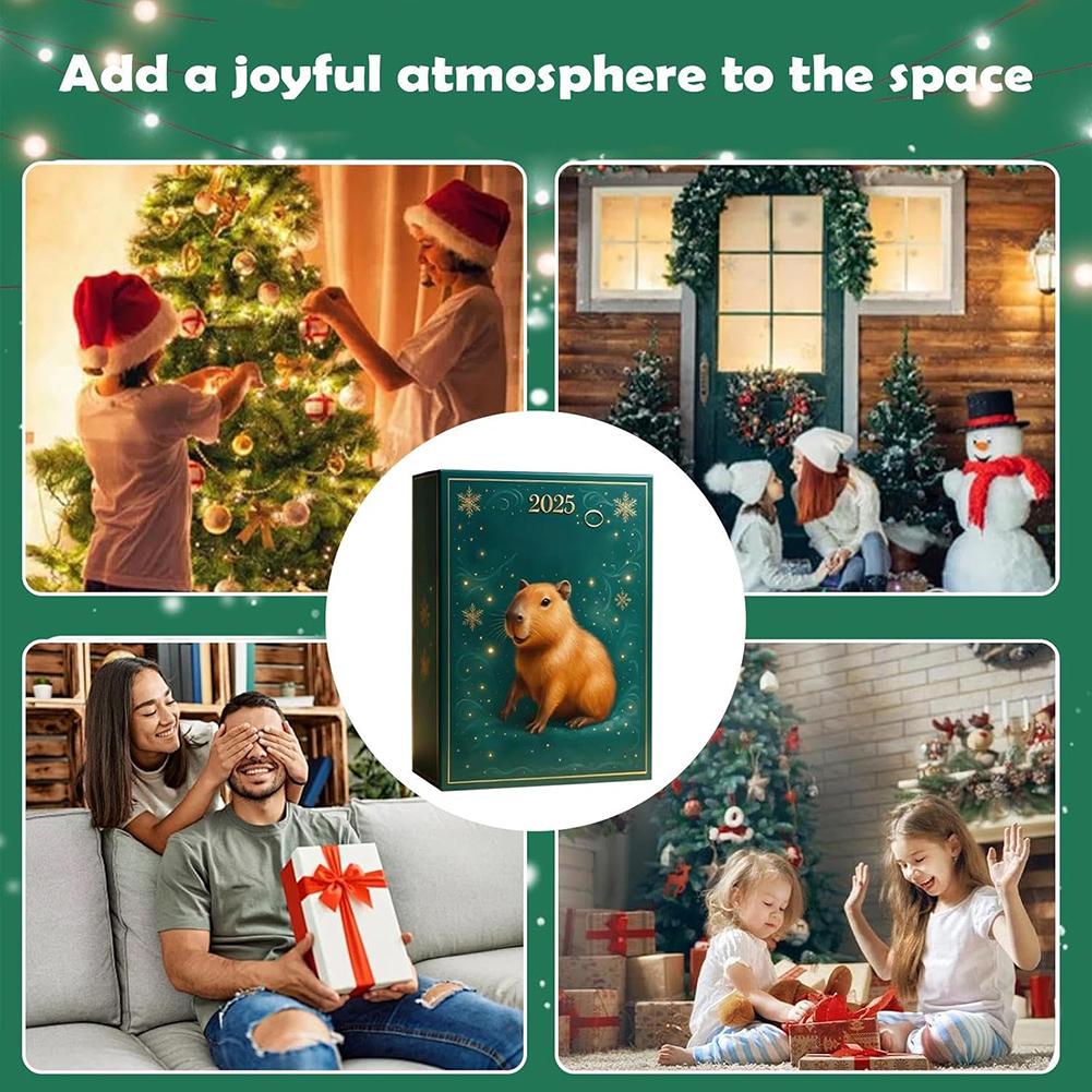 

2D Flat Xmas Pendants Capybara Unique Flat Pendant Holiday Decor For Family Countdown Fun China Mainland