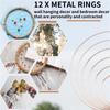 Practical-12 Pcs 6 Sizes Gold Dream Catcher Metal Rings Floral Hoops Wreath Macrame Creations Ring For DIY Crafts