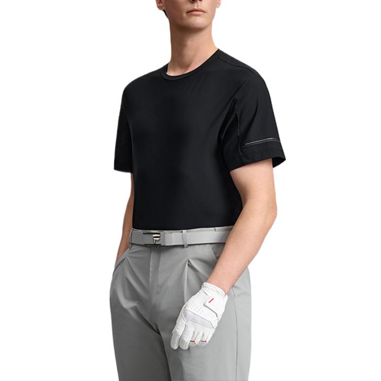 Men's FILA Golf T-Shirts Men's Pitch Black Crew Neck Moderate