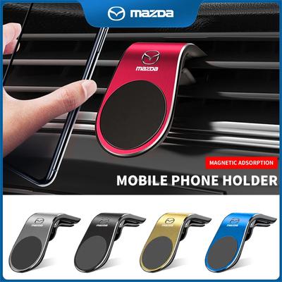 Magnetic L-Type Phone Holder In Car Smartphone Stand Clip For Mazda 3 6 Atenza Axela Demio CX3 CX5 MP MS RX8 Auto Accessories