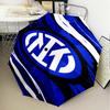 1 Stück F.C. Internazionale Milano Bedruckter Regenschirm Faltbarer Regenschirm, Automatischer Regenschirm 8-Rippen für Reisen, Camping Fan Geschenke Weihnachtsgeschenke