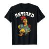 FCAWF Retired Rooster Funny Dad Chicken Jokes Fathers Day Tshirt For Men Women 100 Cotton T Shirts Short Sleeve Tops 04131