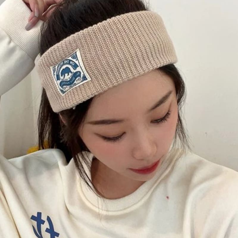 LOOKING4U On the Moment Original Signature Label Hairband C2 Beige