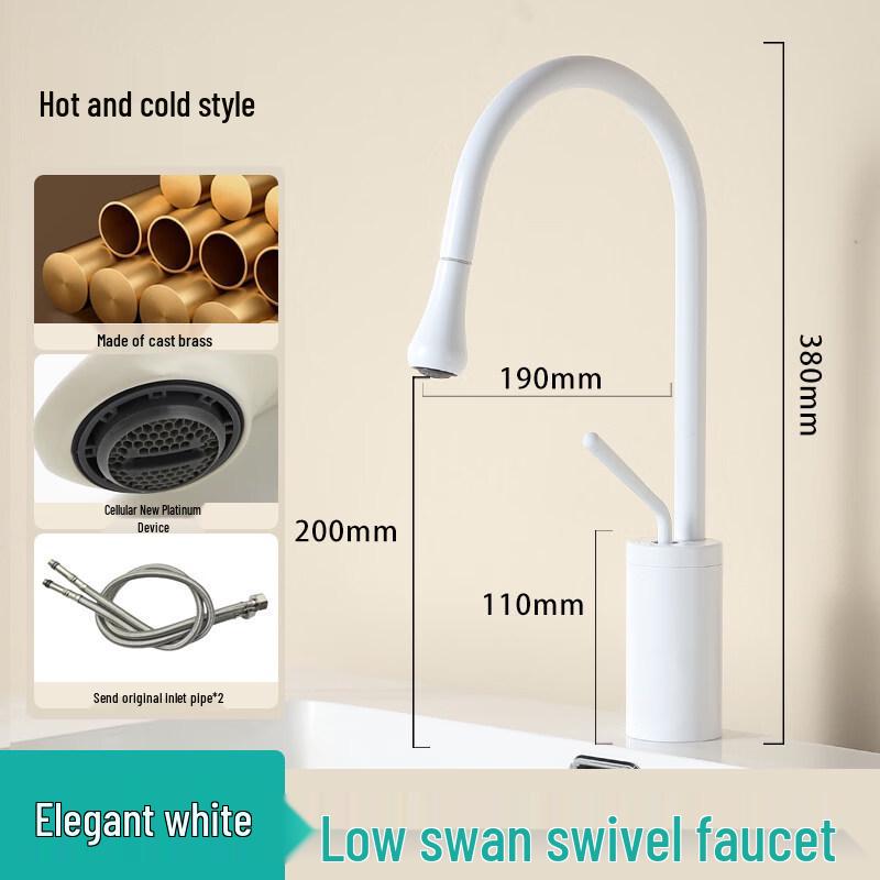 

TLXT Pull-Out Hot & Cold Swan Faucet