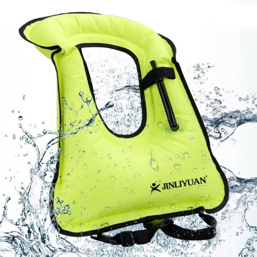 Diving Snorkeling Inflatable Swim Vest Inflatable Swim Life Saving Vest Swimming Jackets  Men Women