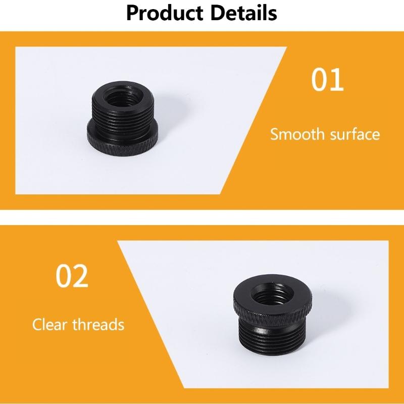 Screw Adapter Aluminum Alloy Thread 3/8 Female To 5/8 Male Camera Tripod Use