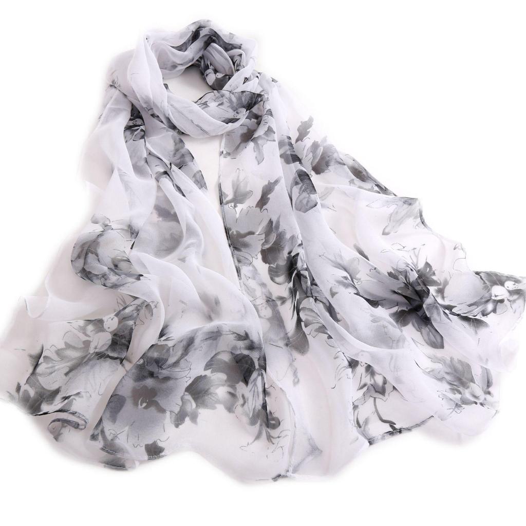 Women's Winter Long Fashion Chiffon Printed Decorative Scarf Scarf Scarf