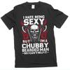 Men's Chubby Bearded Man Tee Father's Day Gift Shirt Dad Joke Shirt Husband Gift