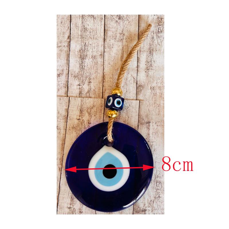 Böses Auge Wandbehang Glas Blaues Auge Wandanhänger Heimdeko Heim Geschenkidee Hausschutz Türkisches Böses Auge Geschenk Wanddekoration