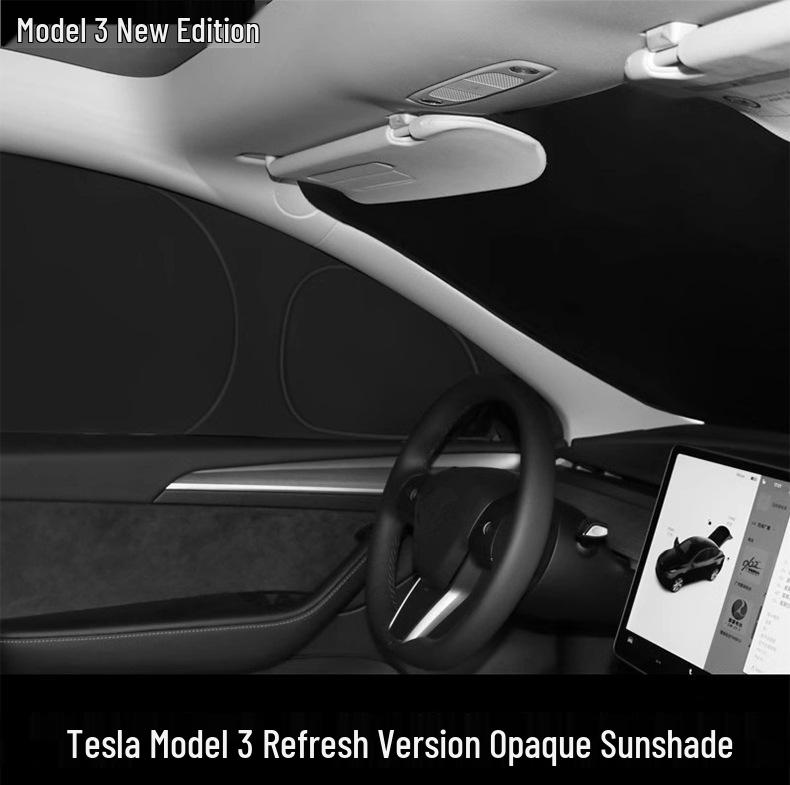 Tesla Model 3/Y Full Blackout Side Window Sunshade - Light Blocking & Privacy