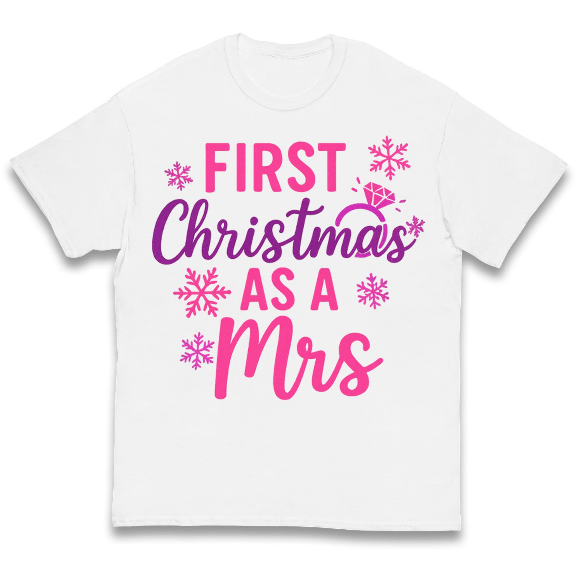 First Christmas As A Mrs Kids T Shirt 100