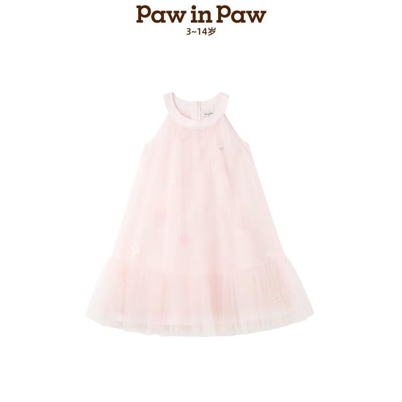 PawinPaw Girls  Cartoon Bear Mesh Princess Dress 120