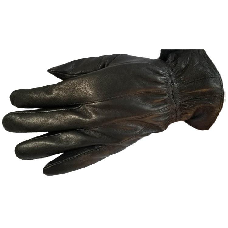 Women's Patchwork Sheepskin Leather Gloves for Motorcycle & Winter Skiing