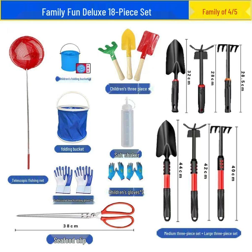 Seaside Clam and Crab Digging Tool Set for Kids