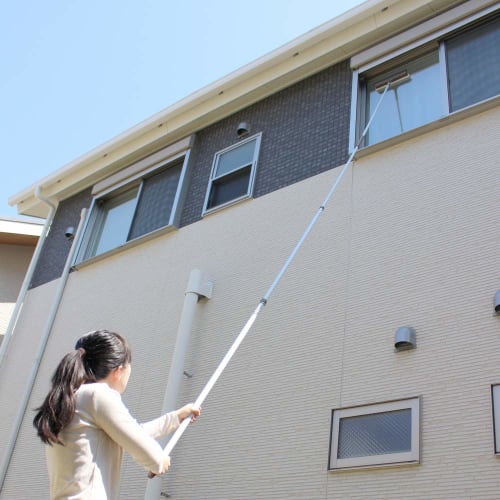 Azuma Industries Aluminum Telescopic Handle and Connecting Handle Set (3-section Telescopic Handle + 1 Main Handle) Handle Only, Lightweight and Rust-