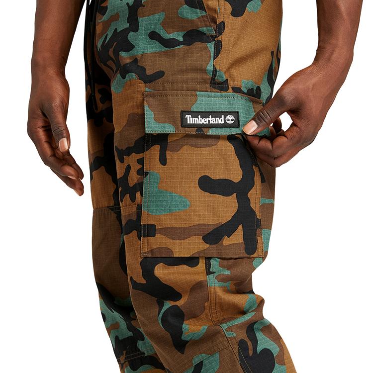 Timberland Elastic Breathable Work Pants Men Bottoms Rubber Camouflage A22GN-CD1