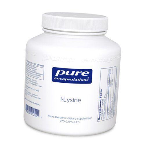 

Лізин, L-Lysine 500, Pure Encapsulations 90капс (27361007) 270caps