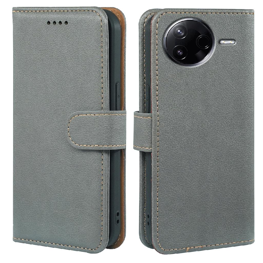 For Xiaomi Poco F7 Pro 5G/Redmi K80 5G Case RFID Blocking Wallet Litchi Texture Leather Phone Cover Magnetic Clasp