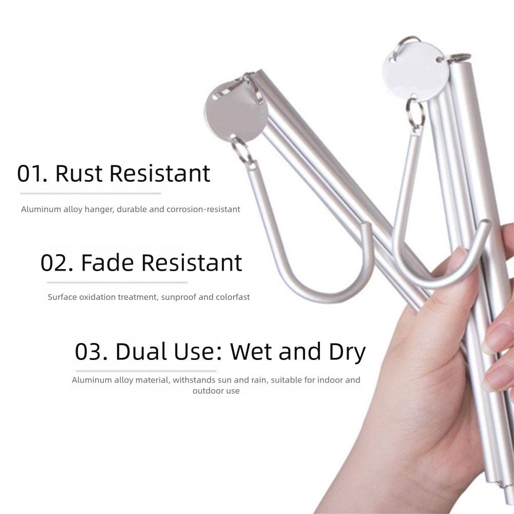 Foldable Coat Drying Rack,Aluminum Clothes Hangers,Compact Space Saver Closet Organizer For Travel Hotel Camping Clothes Hangers