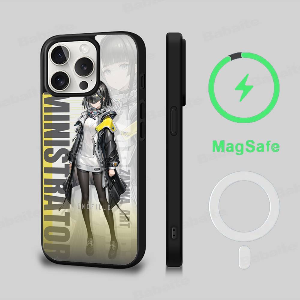Popular Game A-Arknights E-Endfield For Magsafe Magnetic Case For IPhone 17 Air 16 15 14 13 12 11 Pro Max Plus Wireless