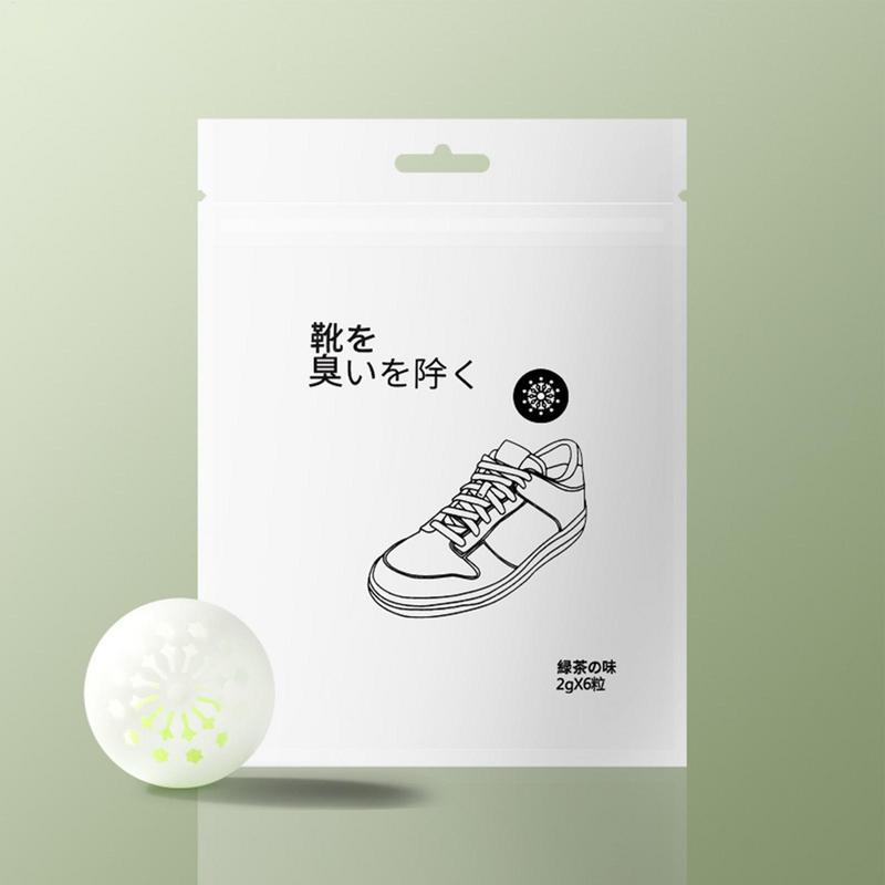 6Pcs/Pack Deodorizer Freshener Balls Sneaker Deodorizer Ball Long Lasting Odor for Sneakers Gym Bags Lockers Home Car 4cm