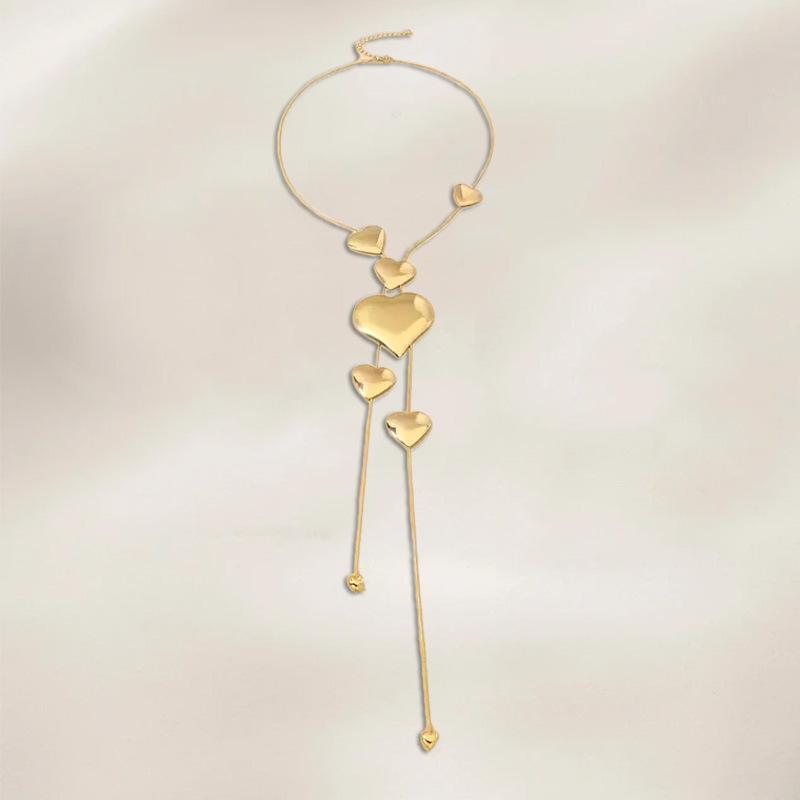 Internet Celebrity Fashion Collarbone Chain Love Fringed Necklace Jewelry