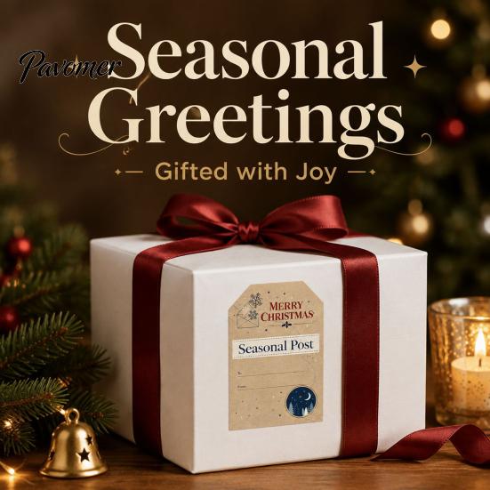 Souvenir Decoration Stickers 180PCS/Roll Christmas Label Stickers, Self-Adhesive Retro Paper Tags with Blank Winter Holiday Writing Area, Decorative