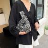 Giltter Sequin Evening Bag Paillette Portable Storage Bag Simple Wrist Bag Spring Summer