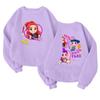 Children's Fashionable Lightweight Long-sleeved Round Neck Pullover With Pockets Printed Pullover