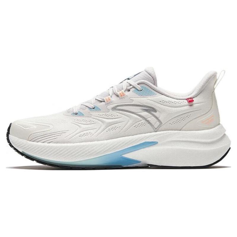 Anta Rocket 5.0 Cushioning Wear-Resistant Low-Top Running Shoes Women s White Gray Sneakers 122345523-2 35.5