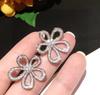 Anniversary Gifts New 2023 Trend Popular Brand Classic Europe Luxury Jewelry Earrings For Women Lotus Flowers Clover Sakura